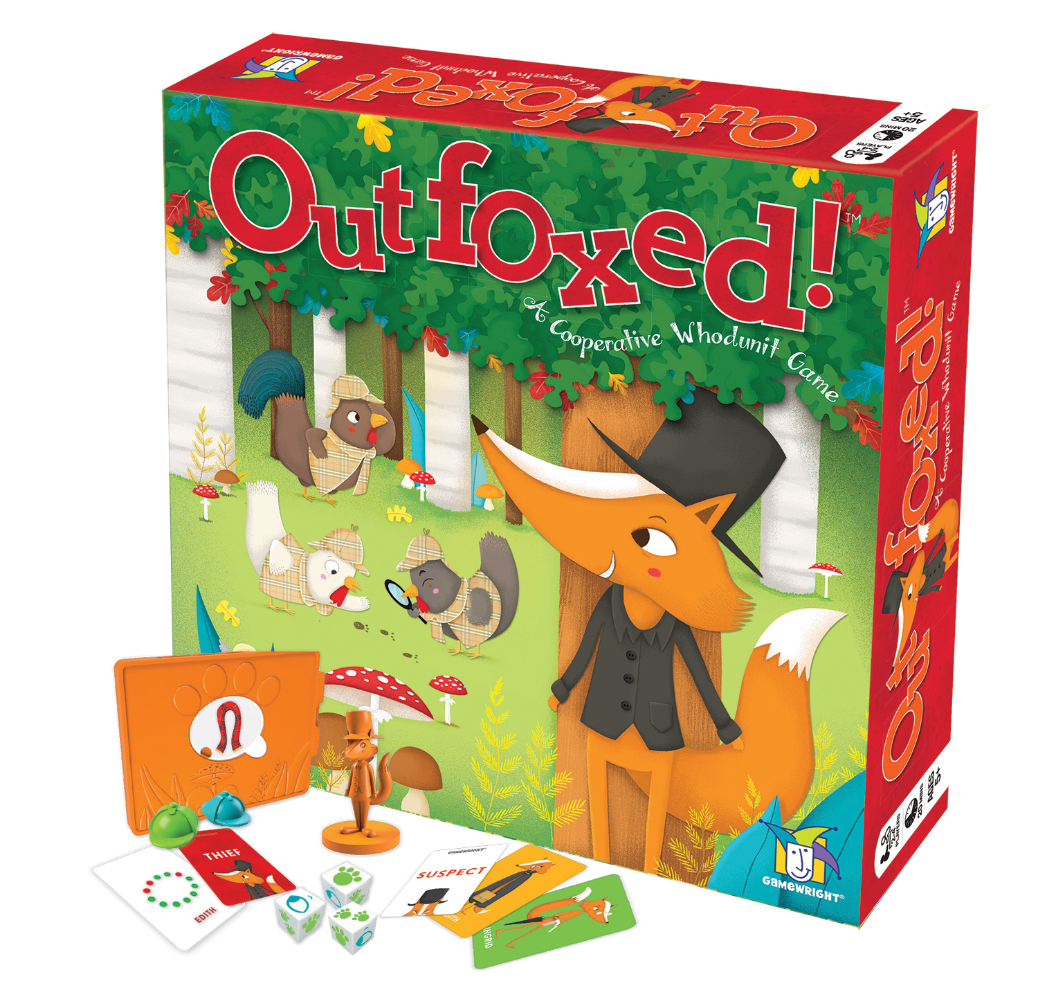 Outfoxed cooperative whodunit game