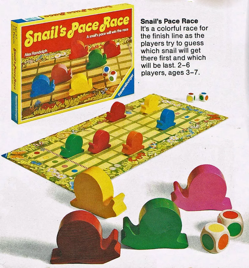 snails pace race board game