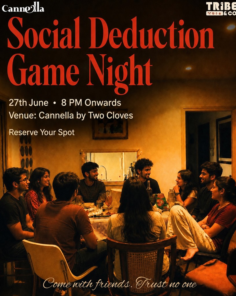 Social Deduction Game Night at Cannella Ahmedabad by Tribe and Co